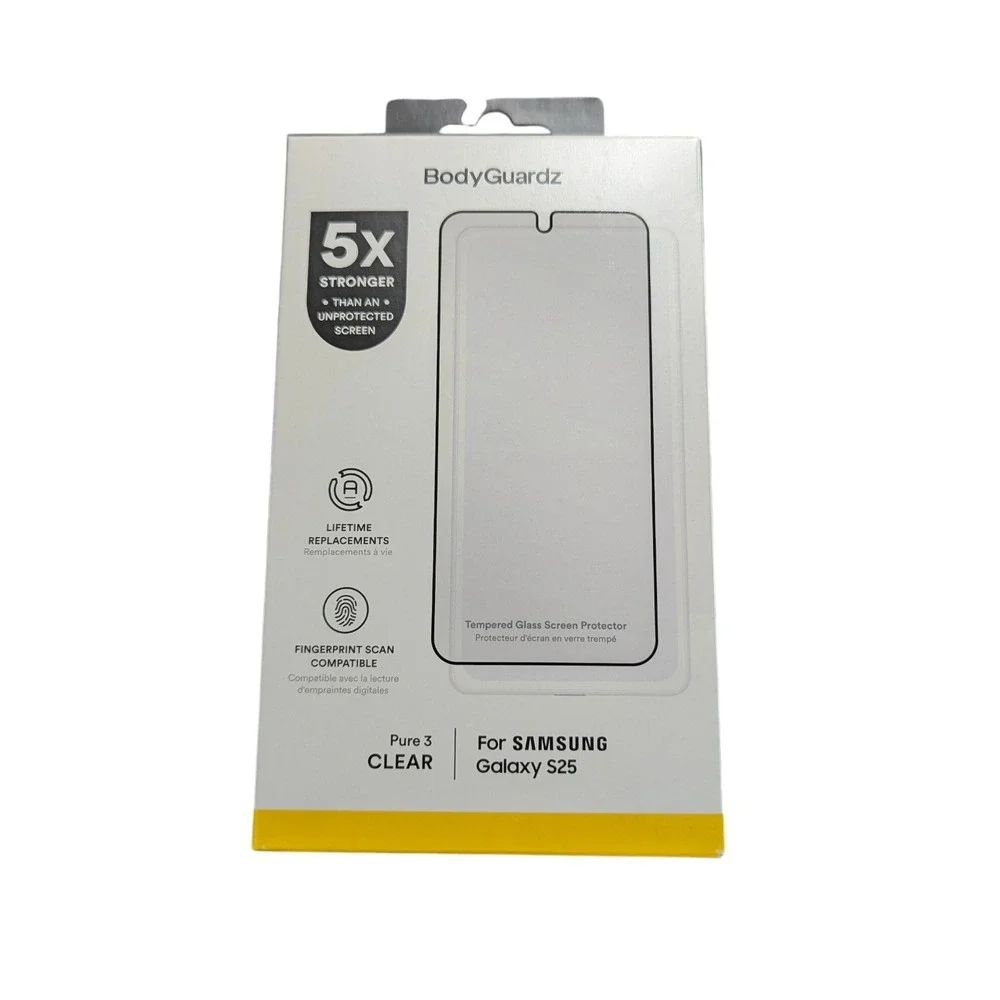 Z5N‎ BodyGuardz Pure 3 Tempered Glass Screen Protector For Samsung Galaxy S25